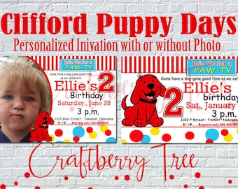 Puppy Days Birthday Invitation