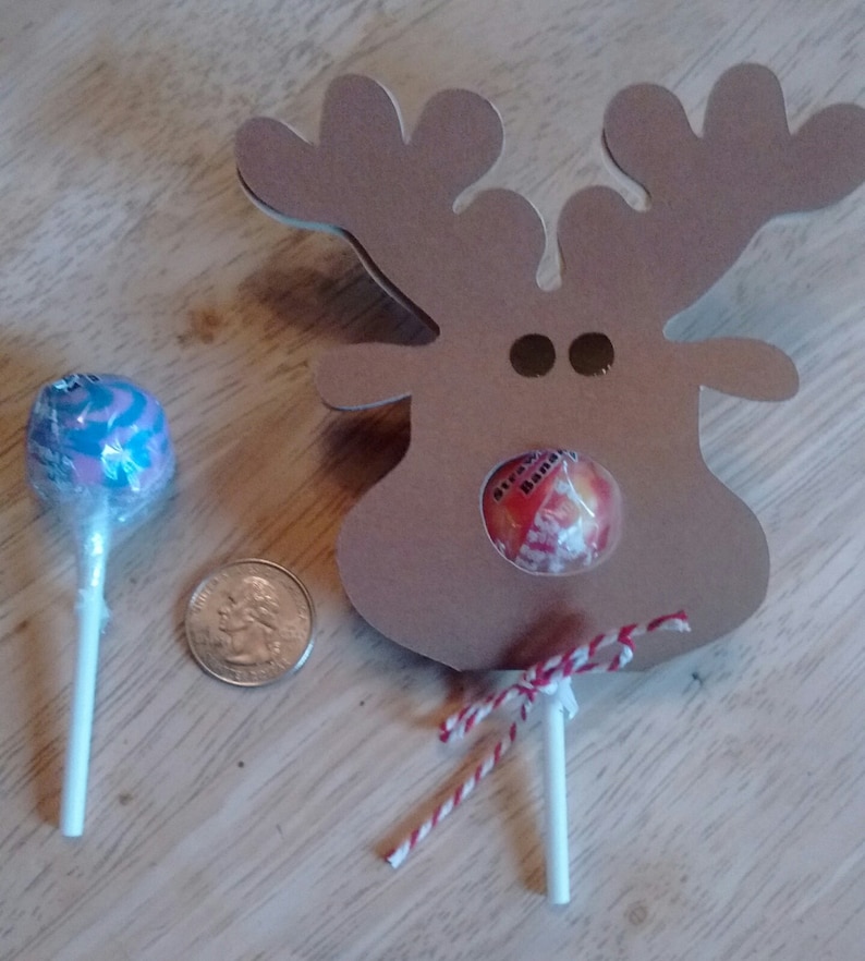 Download Reindeer Lollipop Holders SVG file | Etsy