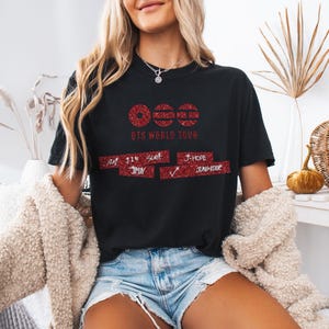 Arirang BTS Shirt, Comfort Colors® BTS World Tour 2026 Tee, Bangtan Kpop Army Shirt, BTS Member Graphic Tee image 3