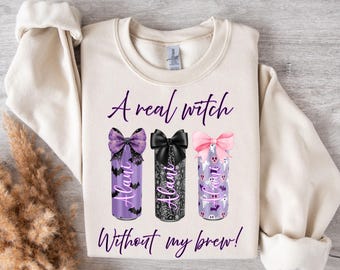 Een echte heks zonder mijn Alani Brew Halloween-png-bestand | Heksen brouwen digitaal bestand | Leuke Halloween-ontwerpen |  Alani-png | Alani Drink, png |