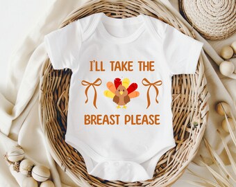 Je vais prendre le sein s'il vous plaît fichier png | J'aurai le sein png | Conception d'idées pour le premier Thanksgiving de bébé | Mon premier fichier numérique pour Thanksgiving
