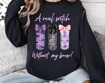 Een echte heks zonder mijn Alani Brew Halloween-png-bestand | Heksen brouwen digitaal bestand | Leuke Halloween-ontwerpen |  Alani-png | Alani Drink, png |