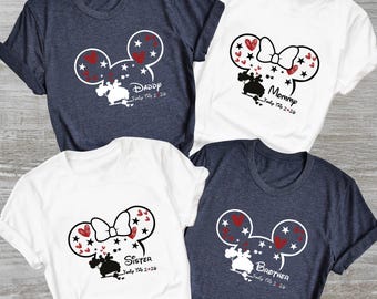 Disney Family Shirts, Mickey Minnie, Matching Tees, Family Trip, Custom Shirts, Disney Tee, Disney Trip, Valentines Shirt, Matching Family