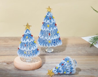 ヴィンテージクリスタルクリアガラスクリスマスツリー - Etsy 日本