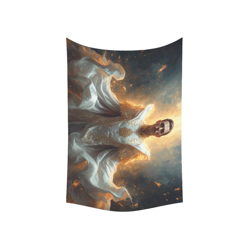 Tapiz Real Madrid Reyes de Europa / Majestuoso cuadro mural de fútbol de Los Blancos imagen 5