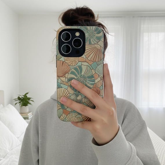 Boho Mosaic Phone Case | Retro 70s Floral Lucky Charm Cover