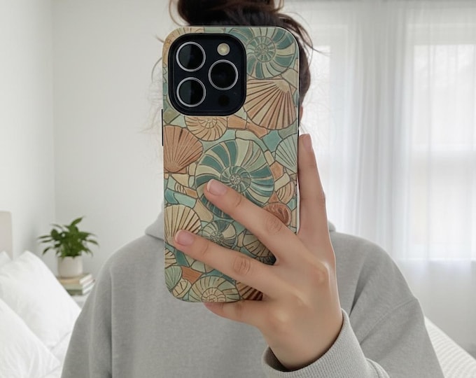Boho Mosaic Phone Case | Retro 70s Floral Lucky Charm Cover