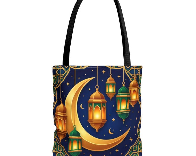 Ramadan Mubarak Tote Bag | Islamic Holiday Market Tote