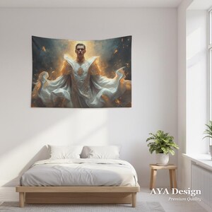 Tapiz Real Madrid Reyes de Europa / Majestuoso cuadro mural de fútbol de Los Blancos imagen 2