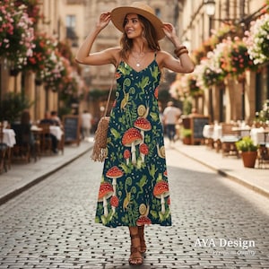 long frog dress design Frogs Longer Length Fold-Over Dress by Eva Rose X-Large