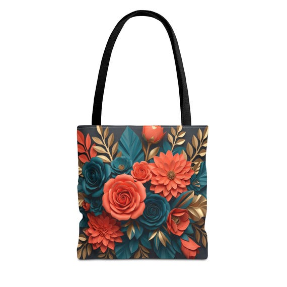 Floral Spring Tote Bag | All-Over Print