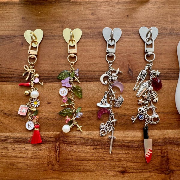 Kindle & Bag Personalized Charms – Custom eReader, Bag or Phone Charm Accessory | Book Lover Gift | Personalized Charms | Bookish Accessory