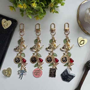 Wizard-Inspired Kindle Charm | Magical Book Accessory | Enchanted Cake, Page 394, or Mischievous Pixie | Gift for Fantasy Readers