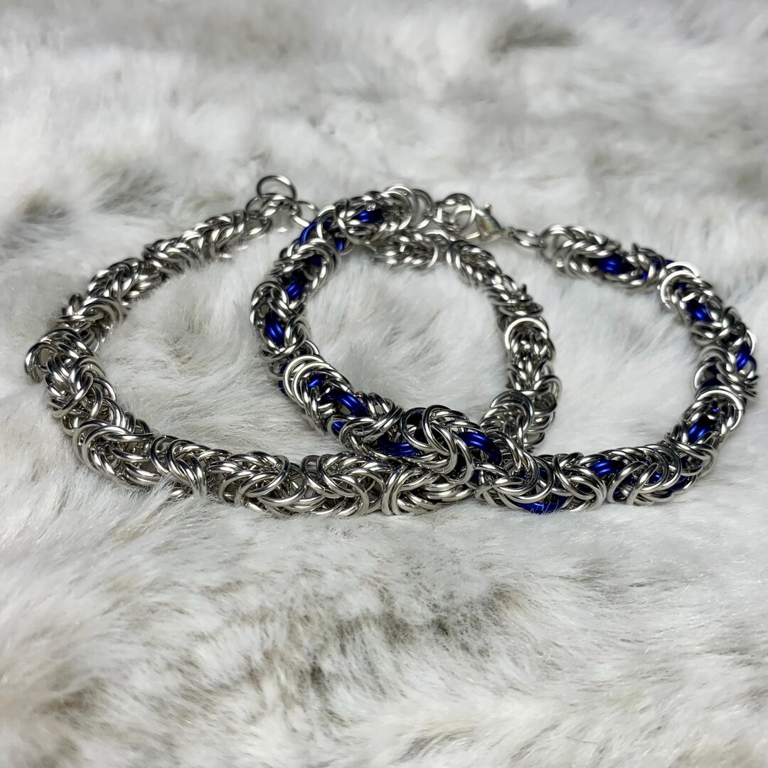 Colored Chainmail Bracelet | Gothic Bracelet |alternative Jewelry ...