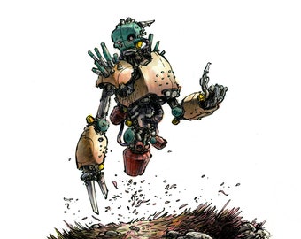 Robo Wraith 5x7 Art Print