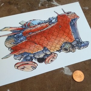 Dragon Scales 5 x 7 Original Art Print image 5