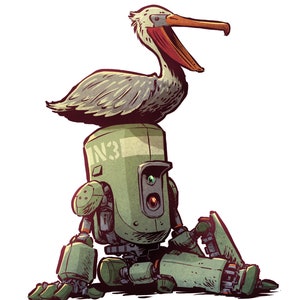 Robot and Bird: Sticker-set 1 image 7