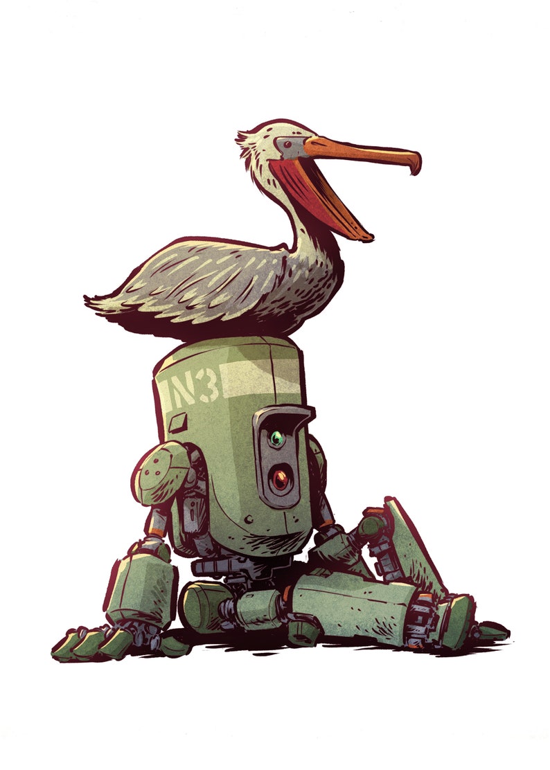 Robot and Bird: Sticker-set 1 image 7