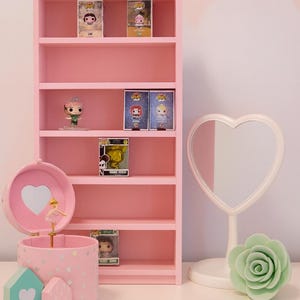 Miniature Pastel Bookcase, 3D Printed Bitty Pop Display