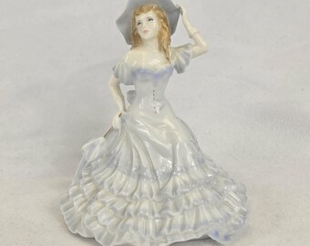Royal Worcester Emily Les Petites Figurine 1996 Bone China Girl Figure