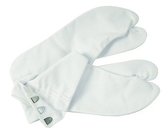 White Tabi socks for kimono from casual to formal  Traditional Japanese Four Kohaze Size L Size 39 Size 24 to 24.5 cm