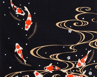 Furoshiki Japanese Traditional Cotton Cloth 50cmX50cm Carp(Nisiki-goi)