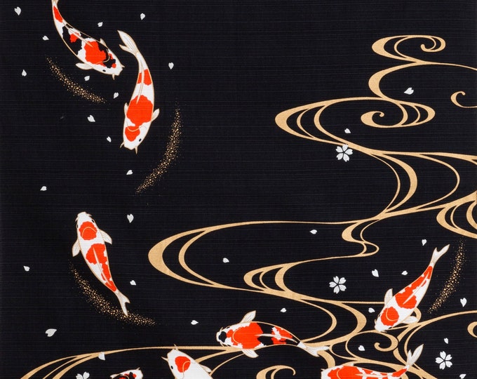 Furoshiki Japanese Traditional Cotton Cloth 50cmX50cm Carp(Nisiki-goi)