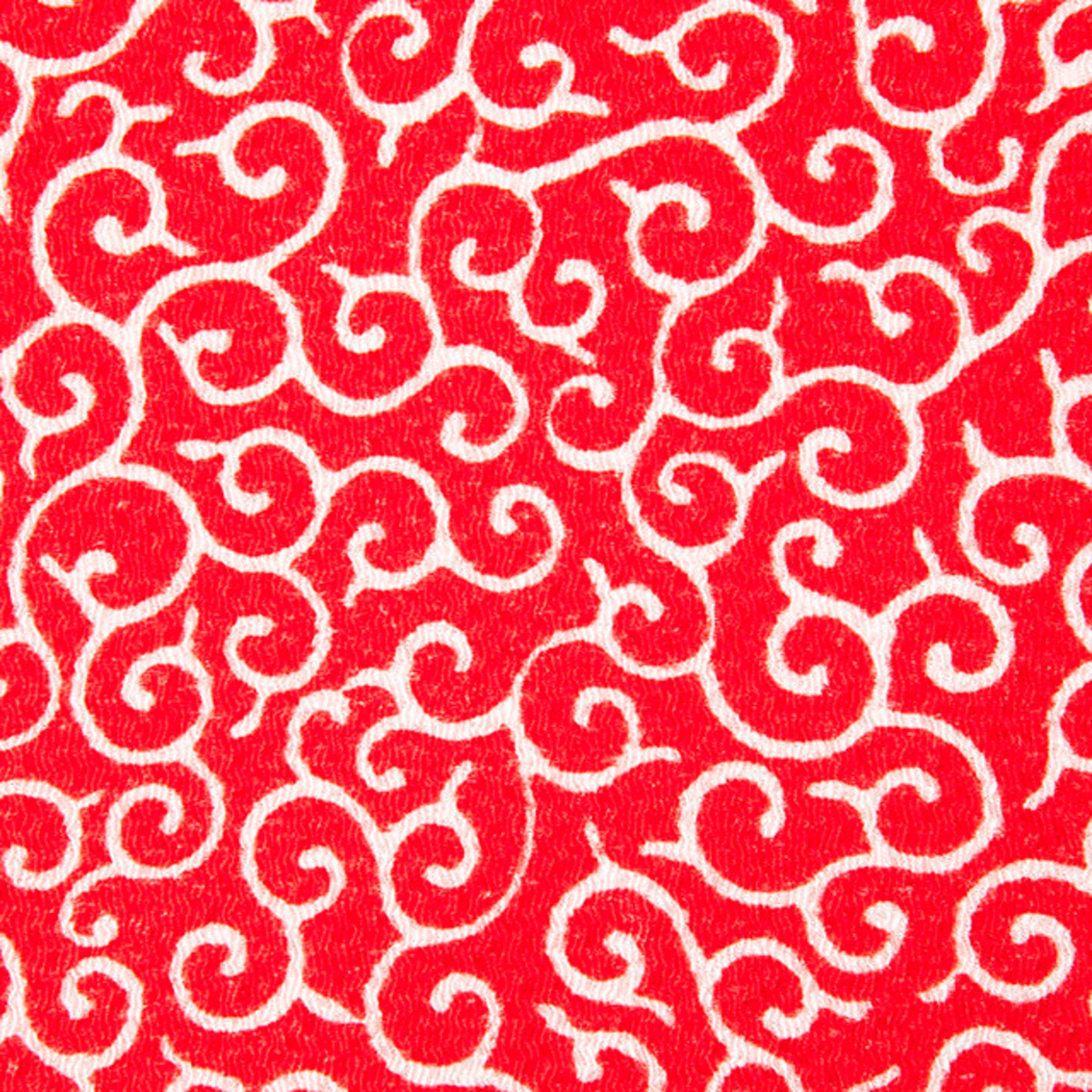 Unique Japanese Fabric Chirimen Karakusa Pattern Etsy