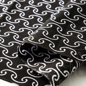 Tenugui Japanese Traditional Cotton towel 35x90cm (13&quot; x 35&quot;).. -kantsunagi black