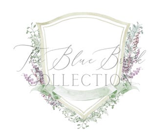 Personalisiertes Hochzeitswappen: Vintage Blumenmonogramm (Digitale Datei)