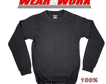 WEAR2WORK ブラック 長袖 ボディスーツ 失禁