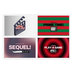 Horror Themed Sticker Sheets