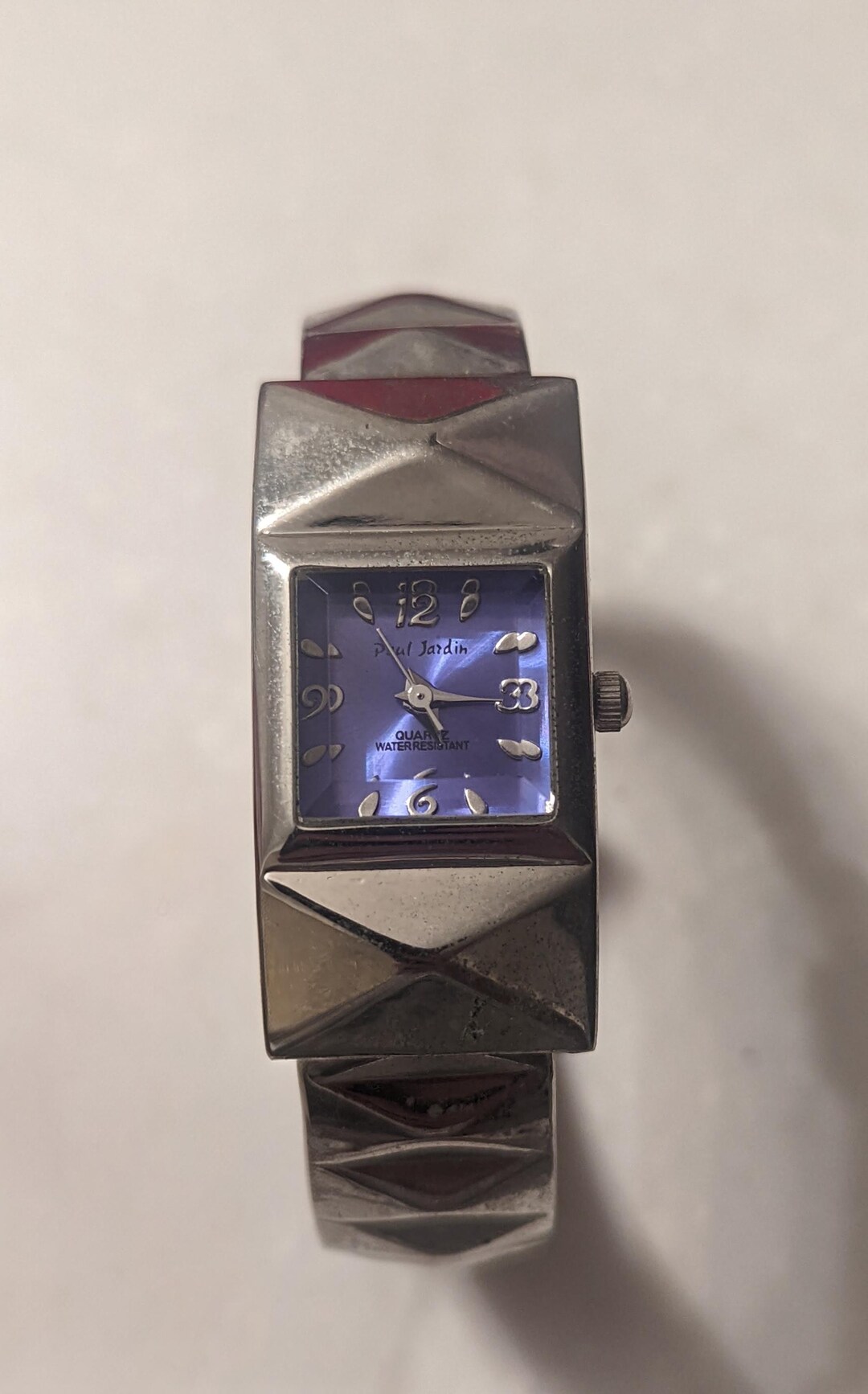Paul Jardin cuff watch Paul Jardin Wristwatch Silver Tone Cuff Band Rectangular  main image 2