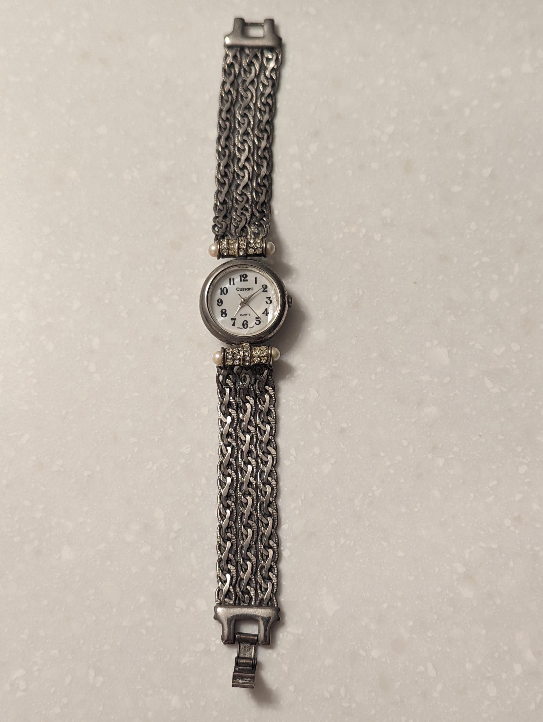 CASSANT- WOMENS GOLD/SILVER STAINLESS STEAL WRISTWATCH Vintage Cassant Analog Watch Silver Tone - | Mercari main image 4
