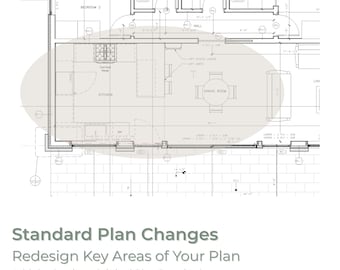 Standard Plan Modifications Add-On | Layout Changes to House, Cabin & Garage Plans | Custom PDF Update