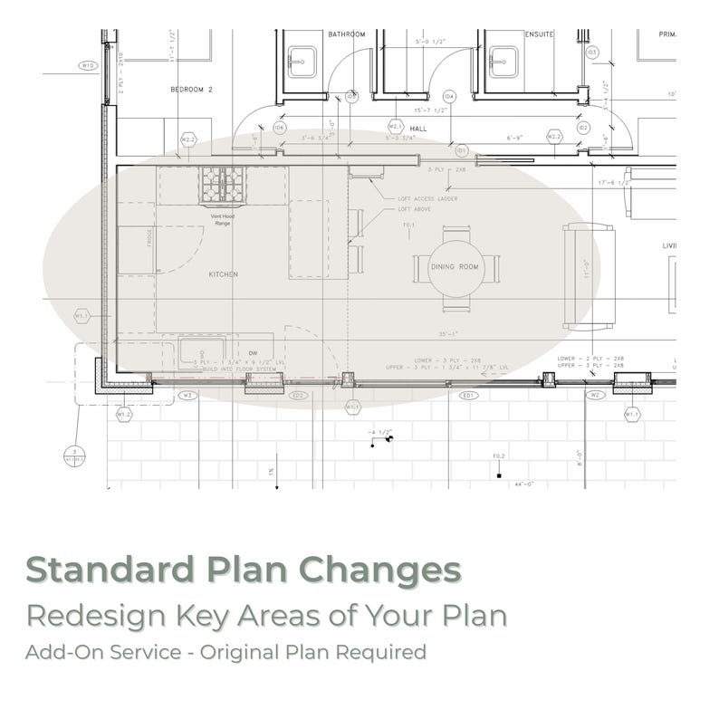 Standard Plan Modifications Add-on | Layout Changes to House, Cabin ...