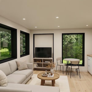 Detached 26' X 25' 2 Car ADU Loft Architectural Plans - Custom 577SF ...