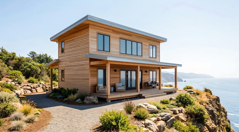 36' x 24' Modern 2 Bedroom ADU Cabin Architectural Plans – 1390 SF Custom Lean-To Design Blueprints PDF image 11