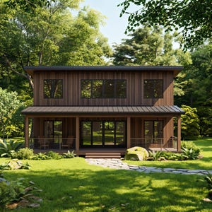36' x 24' Modern 2 Bedroom ADU Cabin Architectural Plans – 1390 SF Custom Lean-To Design Blueprints PDF image 15