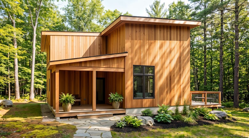 36' x 24' Modern 2 Bedroom ADU Cabin Architectural Plans – 1390 SF Custom Lean-To Design Blueprints PDF image 10