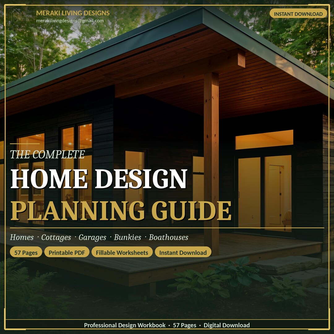 Home Design Planning Guide | Architectural Client Workbook | New Build ...