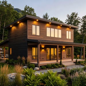 36' x 24' Modern 2 Bedroom ADU Cabin Architectural Plans – 1390 SF Custom Lean-To Design Blueprints PDF image 3