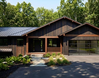 60' x 48' Modern Family Home Architectural Plans – 3200 SF Custom 2 Bedroom House Blueprint (PDF)