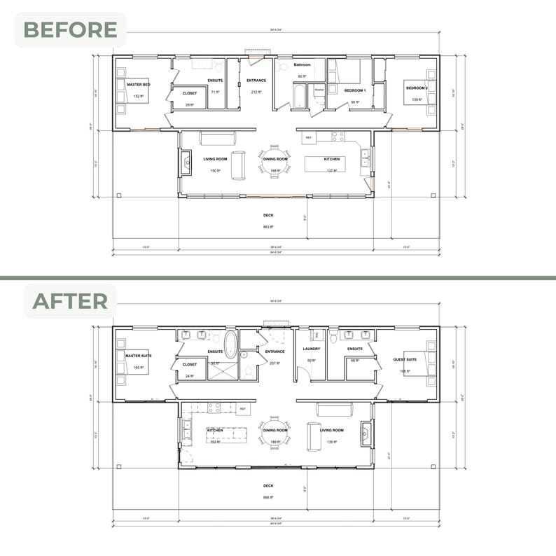 Major Plan Modifications Add-on | Full Layout Redesign of House, Cabin ...
