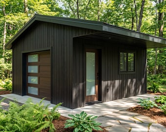 17x17 Shed Plans – Compact Single-Car Garage / Workshop | 259 sq ft Storage Building PDF + Material Takeoff & Cut List