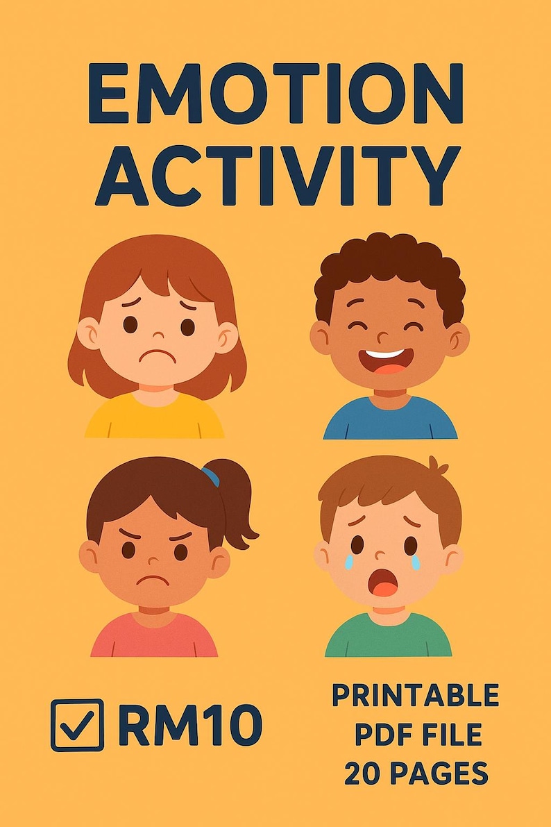 Emotions Activity Pack: Printable Learning Resource - Etsy