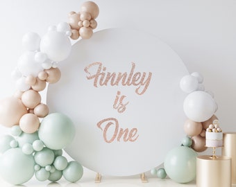 Personalized Backdrop Letters for Balloon Arch and/or Signs for Birthday Party, Baptisms, Baby Shower, Graduation Decorations.  Custom name.
