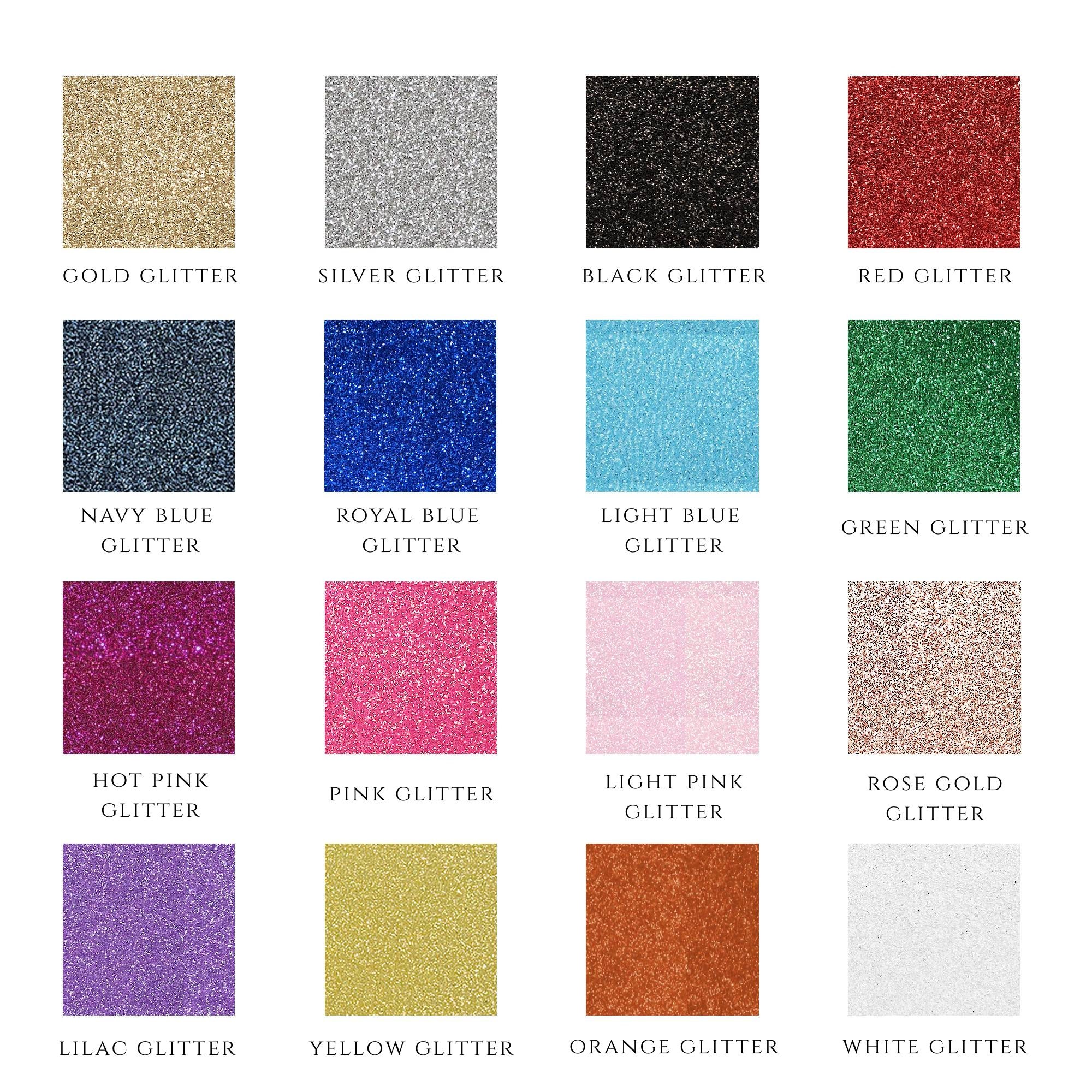 5 Sheets of Premium Glitter Cardstock, 28 X 24 Large, 300 GSM. Your Choice  of Gold, Silver or Black for Cricut Venture 