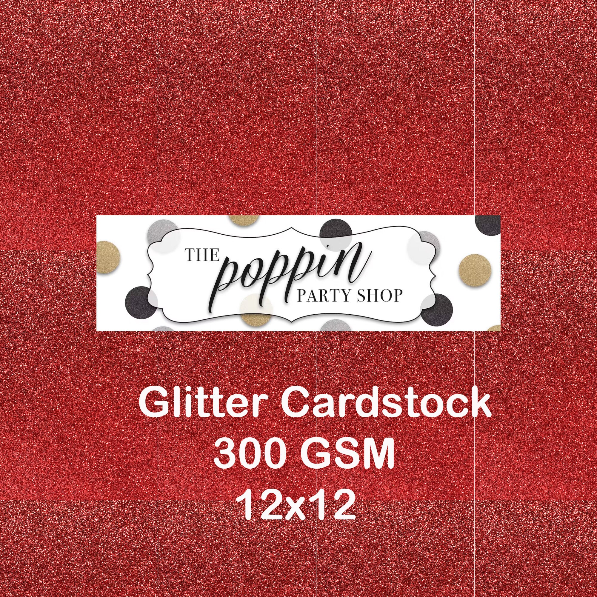 12x12 Sky Blue Glitter Cardstock, 300gsm Cardstock, Premium Glitter  Cardstock, Paper for Crafts 