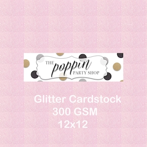 5 Sheets of Premium Glitter Cardstock, 12 x12, 300 Gsm-  Your choice of any color, Red, Green, Silver, Gold, Black, Blue, Navy